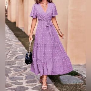 Chic Lavender Maxi Dress